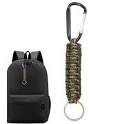 Porte-clés en Corde, Mousqueton Paracord - Crochets mousquetons Longes paracorde - Cordon élastique avec Crochet, Porte-clés d'extérieur avec Mousqueton pour Camping en Plein air, randonnée