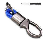 Porte-clés en Corde Tressée Et Métal pour Moto pour Yamaha NMAX 125/155