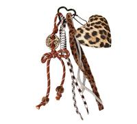 Porte-clés en corde tressée, nœuds en forme de cœur, pendentif de, accessoires de à de mode pour à main, décorations de à main, cadeaux, pendentif de