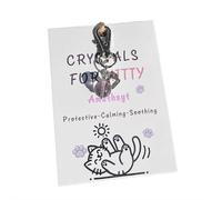 Porte-clés en cristal pour chat, pendentif pour collier de chat, cadeau pour chatons, décoration de collier à faire soi-même, taille unique, Pierre, Pas de gemme