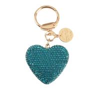 Porte-clés en cristaux de cœur avec strass pour-Kong Lan