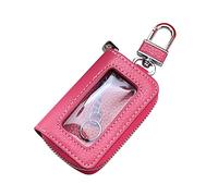 Porte-clés en cuir,Cuir Voiture Key Case,Étui n cuir de voiture avec fermeture à glissière porte-clés pour voiture télécommande,Étui Porte-clés Voiture À Distance Pochette en Cuir pour Hommes