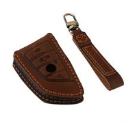 Porte-clés en cuir de vache élégant pour divers modèles populaires du fabricant renommé (marron)