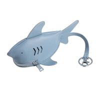 Porte-clés En Cuir En Forme De Portefeuille Organisateurs Gestion Des Clés Pour Protections Clip Sur Le Thème Du Requin