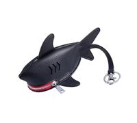 Porte-clés En Cuir En Forme De Portefeuille Organisateurs Gestion Des Clés Pour Protections Clip Sur Le Thème Du Requin