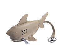 Porte-clés En Cuir En Forme De Portefeuille Organisateurs Gestion Des Clés Pour Protections Clip Sur Le Thème Du Requin
