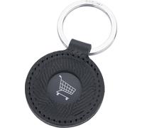Porte-clés en cuir italien véritable avec jeton de caddie en métal TROIKA COIN ADVENTURE