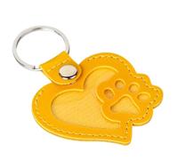 Porte-clés en cuir - Pendentif pour recueillir les poils d'animaux - Boîte de rangement pour chiens et chats - Porte-clés - Accessoires portables pour sacs d'école, décorations de bureau, cadeaux