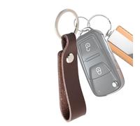 Porte-clés en cuir | Porte-clés de voiture pour homme et femme - Accessoire élégant et élégant pour la famille, les adultes, les hommes, les femmes, le père, les amis, la mère, le papa, café, Refer to
