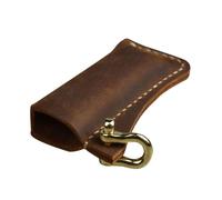 Porte-clés en cuir pour allumeur - Pendentif rustique - Étui de protection compact - Outils d'allumage de poche | Pochette de rangement pour accessoires de porte-clés, housse d'allumage, équipement au