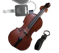 Porte-clés en cuir pour violon - Instrument de musique - Porte-clés unique en forme de guitare - Porte-clés à breloques pour violon - Musique, Multicolore, Cello