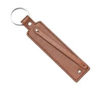 Porte-clés en cuir synthétique, 1 pièce, cadeau d'affaires, porte-clés for hommes et femmes, sangle de clé voiture, portefeuille taille Pour Clés(Coffee)