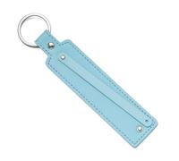 Porte-clés en cuir synthétique, 1 pièce, cadeau d'affaires, porte-clés for hommes et femmes, sangle de clé voiture, portefeuille taille Pour Clés(Blue)