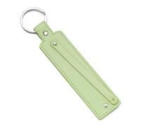 Porte-clés en cuir synthétique, 1 pièce, cadeau d'affaires, porte-clés for hommes et femmes, sangle de clé voiture, portefeuille taille Pour Clés(Green)