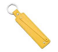 Porte-clés en cuir synthétique, 1 pièce, cadeau d'affaires, porte-clés for hommes et femmes, sangle de clé voiture, portefeuille taille Pour Clés(Yellow)