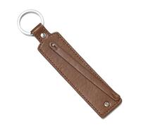 Porte-clés en cuir synthétique, 1 pièce, cadeau d'affaires, porte-clés for hommes et femmes, sangle de clé voiture, portefeuille taille Pour Clés(Brown)
