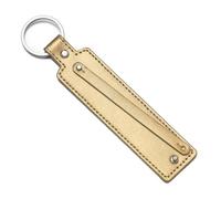 Porte-clés en cuir synthétique, 1 pièce, cadeau d'affaires, porte-clés for hommes et femmes, sangle de clé voiture, portefeuille taille Pour Clés(Gold)