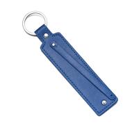 Porte-clés en cuir synthétique, 1 pièce, cadeau d'affaires, porte-clés for hommes et femmes, sangle de clé voiture, portefeuille taille Pour Clés(Dark blue)