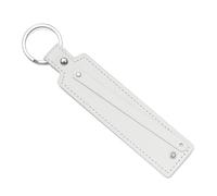 Porte-clés en cuir synthétique, 1 pièce, cadeau d'affaires, porte-clés for hommes et femmes, sangle de clé voiture, portefeuille taille Pour Clés(White)