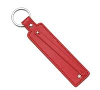 Porte-clés en cuir synthétique, 1 pièce, cadeau d'affaires, porte-clés for hommes et femmes, sangle de clé voiture, portefeuille taille Pour Clés(Red)