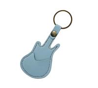 Porte-clés en cuir synthétique pour médiators de guitare - Étui pour divers guitaristes, a