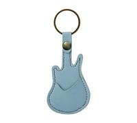 Porte-clés en cuir synthétique pour médiators de guitare - Étui pour divers guitaristes, a