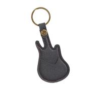 Porte-clés en cuir synthétique pour médiators de guitare - Étui pour divers guitaristes, Noir