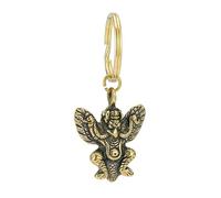 Porte-clés en cuivre antique en forme d'aigle volant, ailes étalées tibétaines, décoration de voiture à suspendre