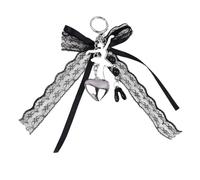 Porte-clés en dentelle avec nœuds en dentelle - Chaîne de voiture créative - Porte-clés en forme de cœur - Ornement créatif de sac à dos - Pour sac à dos - Ballerines - Porte-clés en forme de cœur