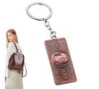 Porte-clés en forme de billet de cent dollars, pendentif pour petit sac | porte-clés, porte-clés dollar, porte-clés pour sac à dos, pendentif de sac à main, breloque pour homme et femme, C, Refer to