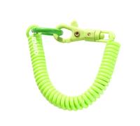 Porte-clés en forme de bobine de poignet coloré extensible pour clés, portefeuille, téléphone portable et autres articles importants, Vert, Refer to description