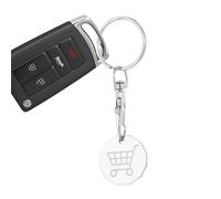 Porte-clés en forme de chariot - Pendentif de sac portable avec e déverrouillage, porte-clés amovible en métal pour portefeuilles, casier de gym pour adultes, porte-clés cadeau pour homme et