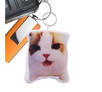Porte-clés en forme de chat | Kinish Keychain avec son | Adorable porte-clés de sac à dos, idéal pour garçons, filles, hommes, femmes et couples, Reversal Of The Cat, Consulte la descripción