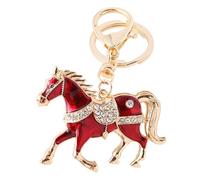 Porte-clés en forme de cheval - 2026 mignon et brillant en forme de cheval - Porte-clés de voiture pour adultes, bagages, sac à main, portefeuille, voyage, bureau, école, fête, Nouvel An, anniversaire