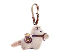 Porte-clés en Forme de Cheval en Peluche - en Peluche Douce, Pendentif avec Cordon pour Statuette, Accessoire Mignon en Peluche Porte-clés décoratif pour Femme Sac P