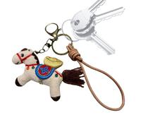 Porte-clés en forme de cheval - Ornement mignon de bon augure du Nouvel An, breloque pour sac à dos de mascotte de Nouvel An, pour femmes, hommes, épouse, famille, amis, sac à main, sac à dos de