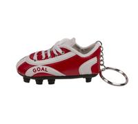 Porte clés en forme de Crampon de Foot - Simili cuir - Rouge