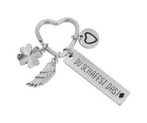 Porte-clés en forme de cœur avec gravure personnalisée | Cadeau pour permis de conduire, anniversaire, Noël | Pour femmes, petite amie, maman, fille | Porte-clés de voiture élégant et durable