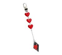 Porte-clés en forme de cœur en forme de bonbon, pendentif à suspendre en alliage de résine pour sacs, portefeuilles, cadeaux, accessoires décoratifs portables, accessoire de bijoux tendance