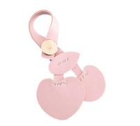 Porte-clés en forme de cœur et de fruits, élégant, en cuir PU, breloque de pour filles et adolescentes, personnalisation quotidien, porte-clés en forme de cœur de fruit