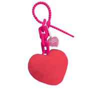 Porte-clés en forme de cœur - Porte-clés en peluche pour femme, fourre-tout, pendentif, porte-clés, accessoire pour garçons, hommes, jeunes filles, adolescents, sac à dos, cartable, tissu doux et moel