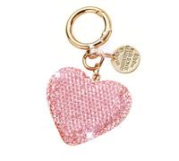 Porte-clés en Forme de Cœur,Porte-clés Romantique avec Pendentif en Forme de Cœur et Strass,Porte-clés Valise Sacs À Dos Accessoires Charme,pour Les Femmes Filles,Je t'aime