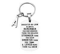 Porte-clés en forme de fleur avec 26 décorations « Never Christmas Letters Forget » - I You To My Love - Pour femme, a, taille unique