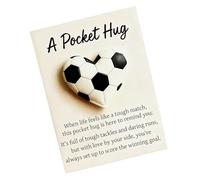 Porte-clés en forme de football - Carte d'appréciation cadeau de 10 x 5 cm, pendentif compact, élégant pendentif de voyage, souvenir significatif de l'amitié | cadeau de sincère