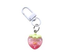 Porte-clés en forme de fruit en gelée vibrante, bague en résine, pour femmes, filles, accessoires à ressort, cadeau, porte-clés en forme de fruit ludique, フリーサイズ