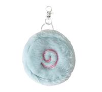 Porte-clés en forme de gâteau de poisson de dessin animé en peluche douce et portable organisé pour une décoration élégante et essentielle pour femmes et filles, bleu, Beauté de masse