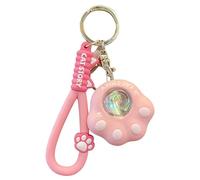 Porte-clés en forme de griffe de chat, simulation de coucher de soleil, veilleuse LED multifonctionnelle, accessoire pour décoration de à main, veilleuse portable