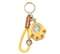 Porte-clés en forme de griffe de chat, simulation de coucher de soleil, veilleuse LED multifonctionnelle, accessoire pour décoration de à main, veilleuse portable
