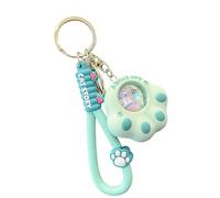 Porte-clés en forme de griffe de chat, simulation de coucher de soleil, veilleuse LED multifonctionnelle, accessoire pour décoration de à main, veilleuse portable