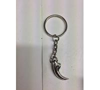 Porte-clés en forme de griffe de dinosaure PJ/CP en étain anglais de qualité supérieure avec anneau fendu